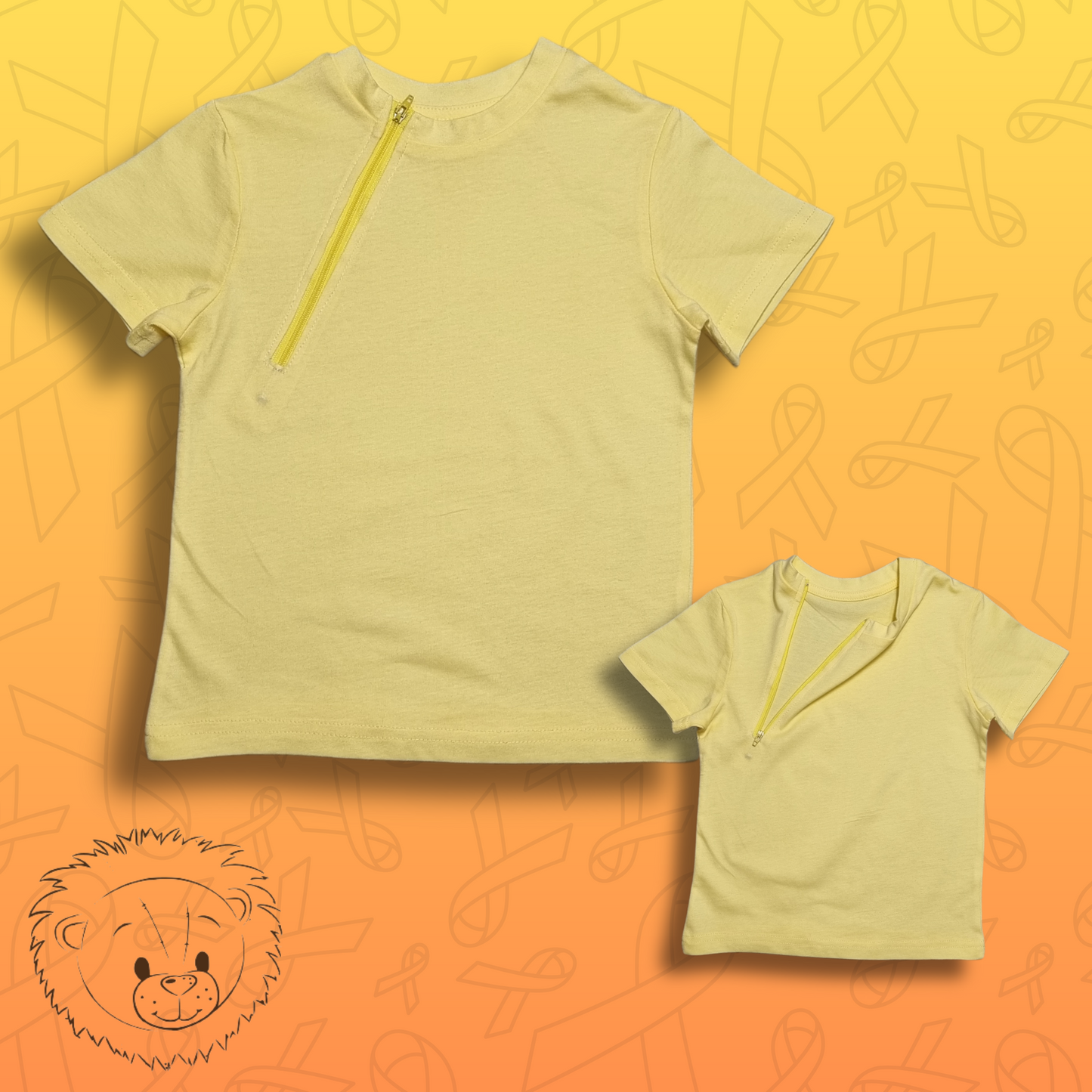 Child Accessible T-shirt Pastel Yellow