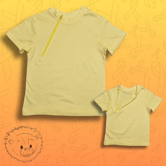 Child Accessible T-shirt Pastel Yellow