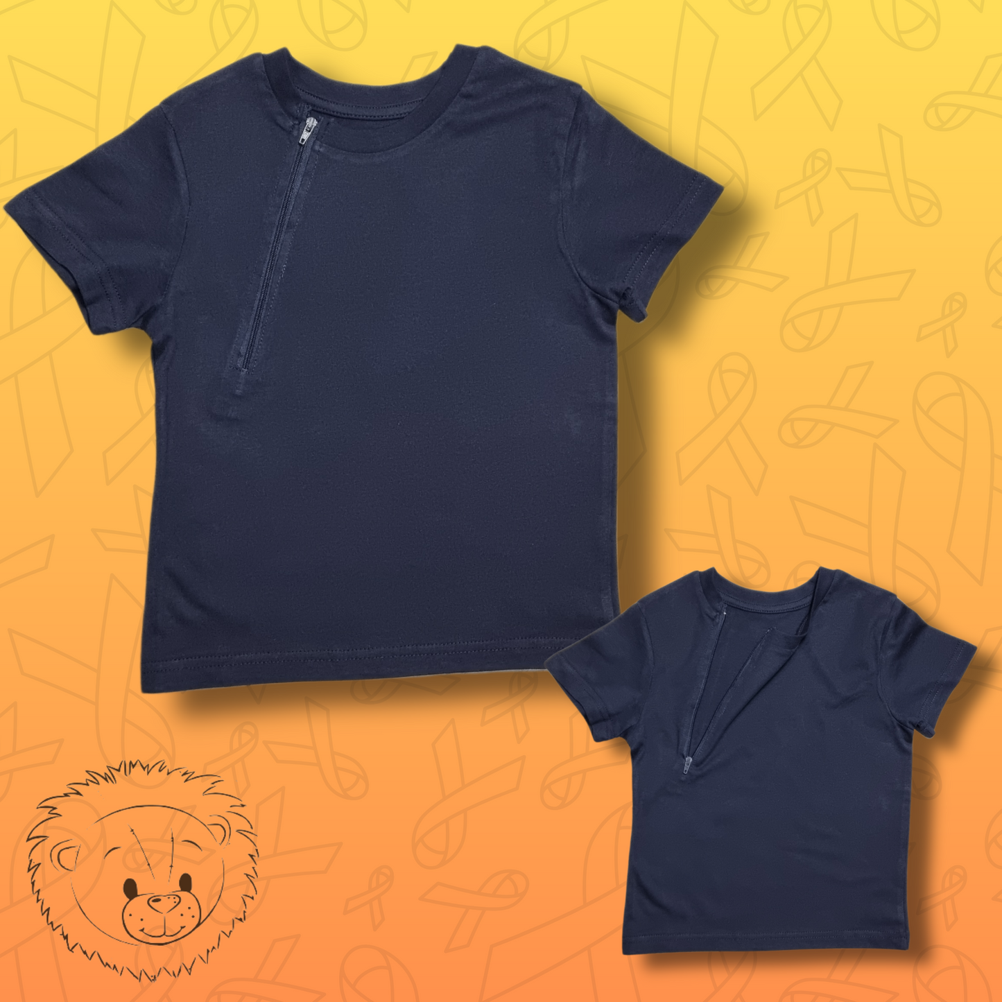 Child Accessible T-shirt Navy Blue