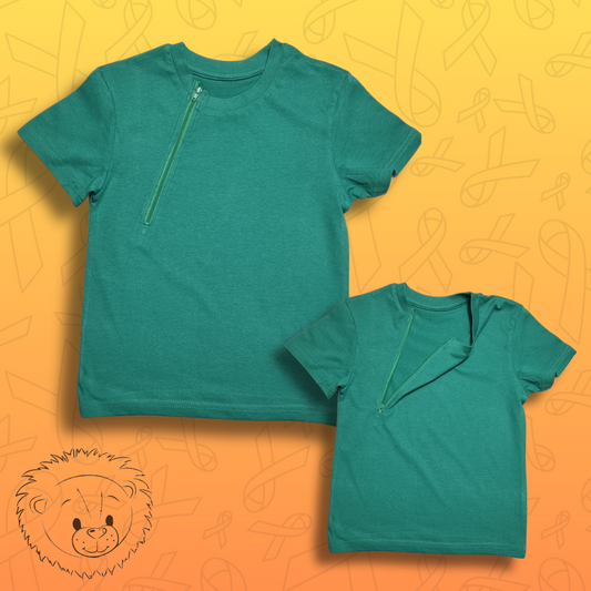 Child Accessible T-shirt Dark Green