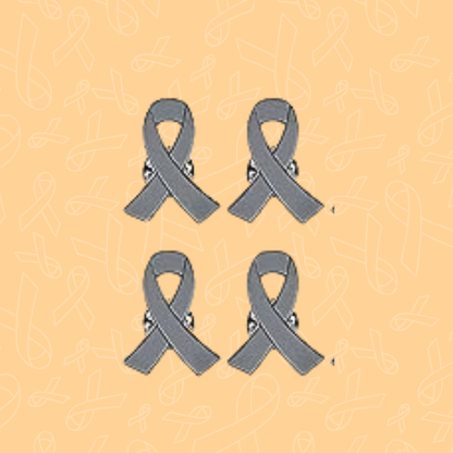 Cancer Ribbon Pin Badges (10 colours available)