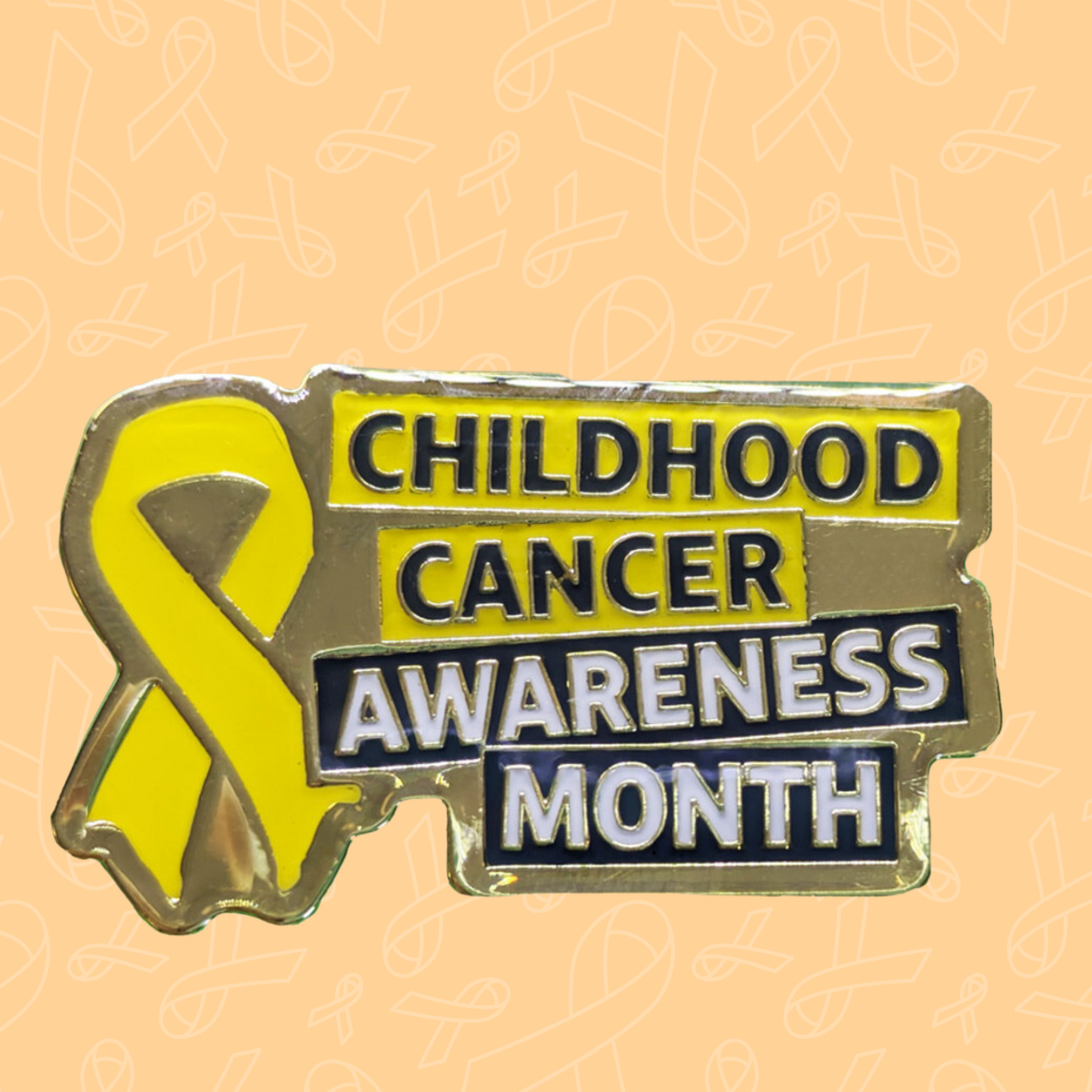 Childhood Cancer Awareness Month Ribbon Pin Badge