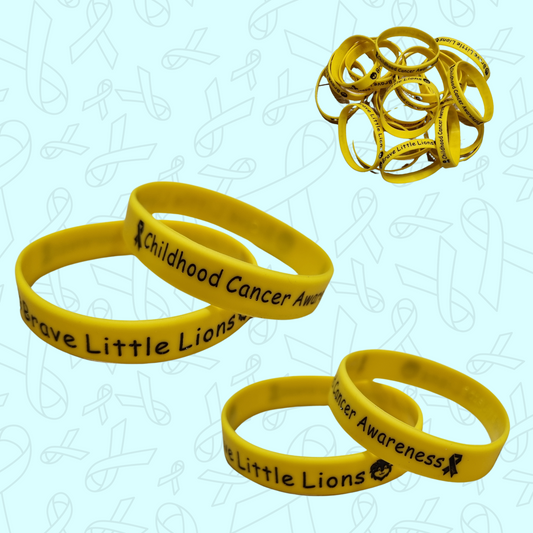 Childhood cancer awareness wristband